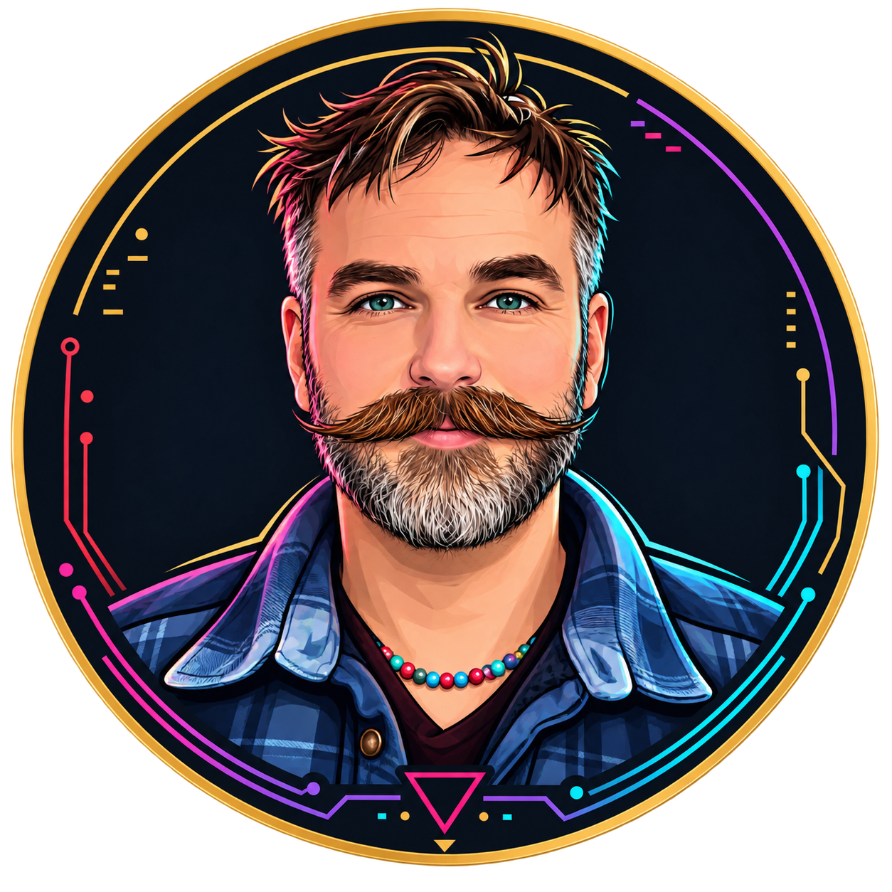 Illustrated portrait of Troels Lenda Strand