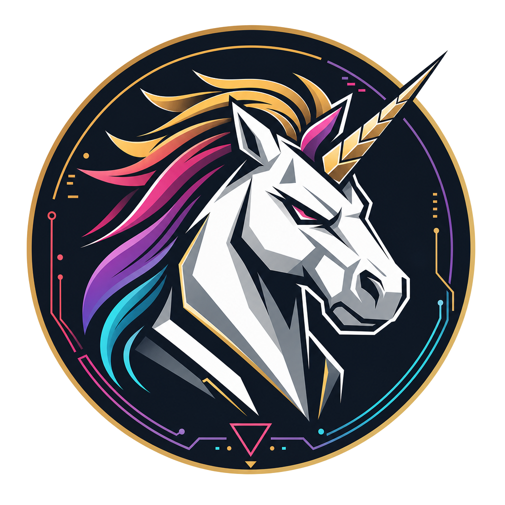 Unicorn badge logo